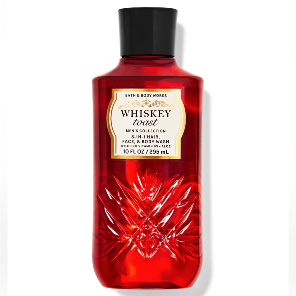 “WHISKEY TOAST” Men’s Collection by B&BW, 3-in-1 Hair, Face & Body Wash, NWTag